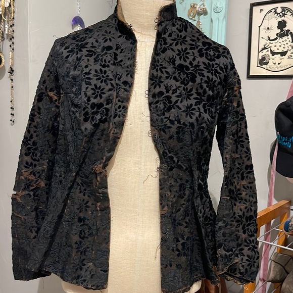 Antique Velvet Jacket - Picture 1 of 10